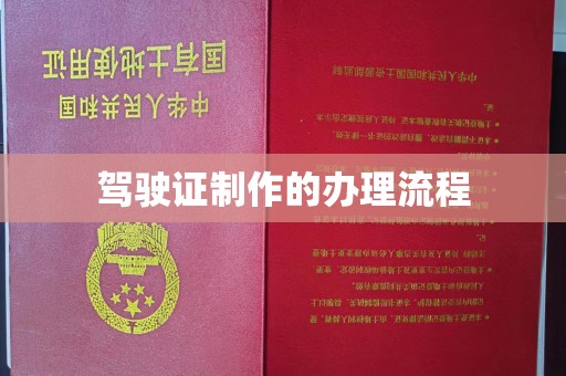 宕昌驾驶证制作的办理流程