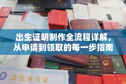 宕昌出生证明制作全流程详解，从申请到领取的每一步指南