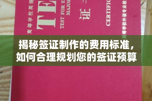 宕昌揭秘签证制作的费用标准，如何合理规划您的签证预算？