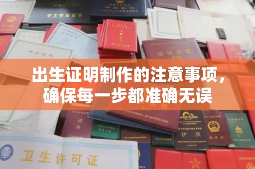 宕昌出生证明制作的注意事项，确保每一步都准确无误