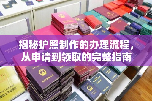 宕昌揭秘护照制作的办理流程，从申请到领取的完整指南