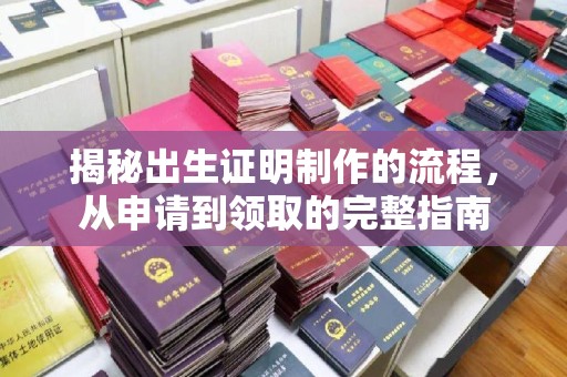宕昌揭秘出生证明制作的流程，从申请到领取的完整指南