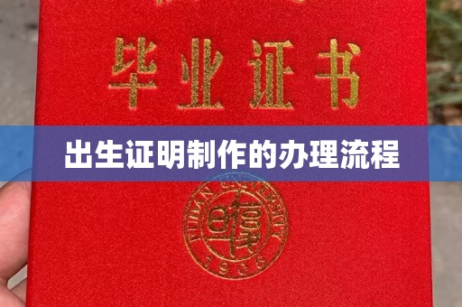 宕昌出生证明制作的办理流程