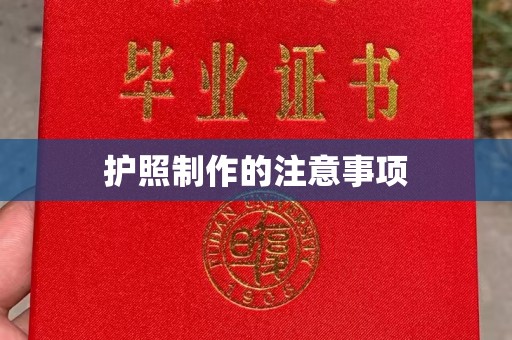 宕昌护照制作的注意事项